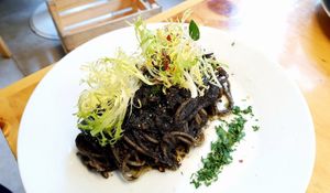Black Sesame Pasta at Nammi Plant Lab in Seoul