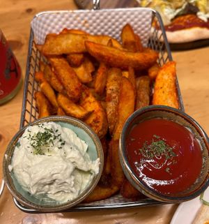 fries are a must!   at Nammi Plant Lab in Seoul