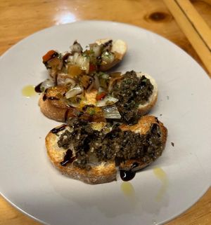 crostini (comes with every order)  at Nammi Plant Lab in Seoul