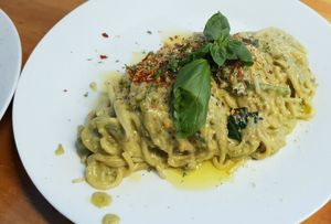 Pasta Verde at Nammi Plant Lab in Seoul