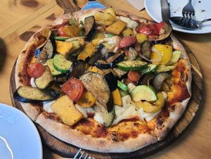 Roasted Vegetable Pizza at Nammi Plant Lab in Seoul