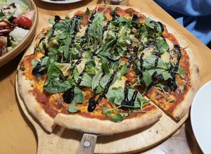 Pizza Margarita at Nammi Plant Lab in Seoul