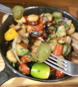 Gnocchi - close-up at Nammi Plant Lab in Seoul