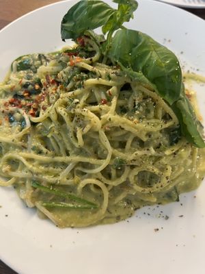 pasta verde  at Nammi Plant Lab in Seoul