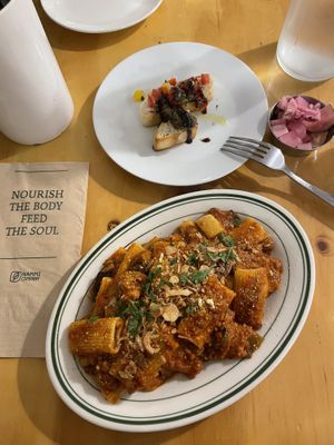 ragu rigatoni  at Nammi Plant Lab in Seoul