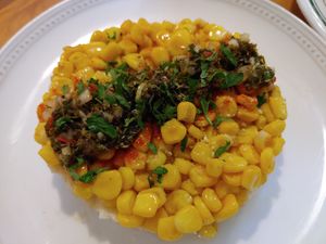 Corn Potato Chimichurri at Nammi Plant Lab in Seoul