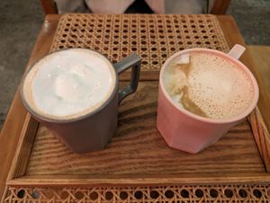 The soy cream latte was seriously good at Nammi Plant Lab in Seoul