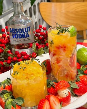 Strawberry Yuzu Highball at Nammi Plant Lab in Seoul