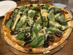 Margarita pizza   at Nammi Plant Lab in Seoul