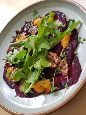Beet Carpaccio.  at Nammi Plant Lab in Seoul
