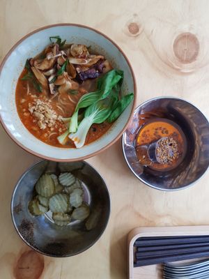 Sour & spicy Ramen at Nammi Plant Lab in Seoul