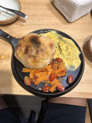 13k for this incredible calzone.  at Nammi Plant Lab in Seoul