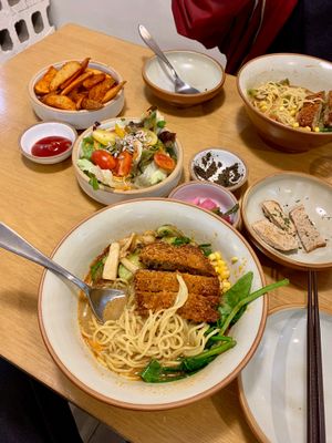 2 ramen sets! at Nammi Plant Lab in Seoul