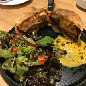 Burger at Nammi Plant Lab in Seoul