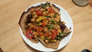 Chickpeas ceviche at Nammi Plant Lab in Seoul