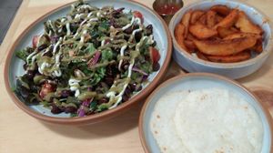 Taco salad set at Nammi Plant Lab in Seoul