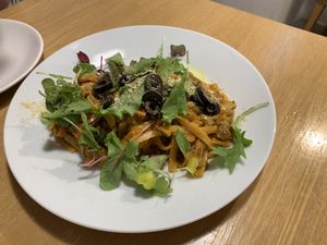 Cream fettuccine  at Nammi Plant Lab in Seoul