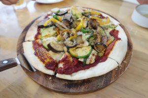 Veggie Pizza  at Nammi Plant Lab in Seoul