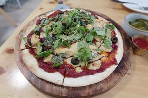 Mozzarella Pizza   at Nammi Plant Lab in Seoul