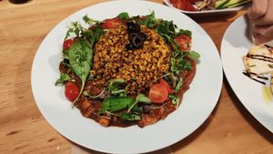 Curry rice and quinoa at Nammi Plant Lab in Seoul