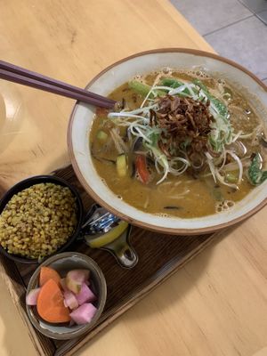 Vegan ramen at Nammi Plant Lab in Seoul