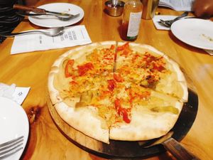 Humms pizza? Cant remember at Nammi Plant Lab in Seoul