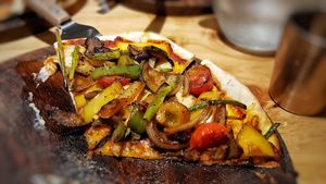 Vegetable Pizza at Nammi Plant Lab in Seoul