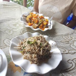 This picture is not so clear but the view is amazing. at Sun's Rays in Nyaungshwe