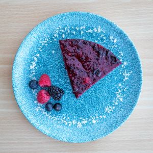 Cashew Cheesecake at Roots Cafe in Abergele