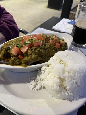Spinach with chickpeas   at Tamarind in Cranberry Township