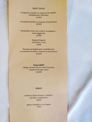 La proposta vegan di "il Caminetto" Transacqua TN at Il Caminetto in Transacqua