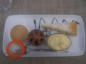 Café gourmand at Casa Brasil in Palavas-les-flots