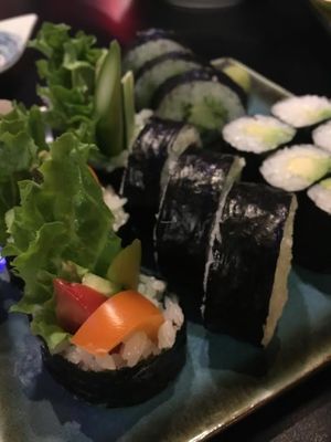 Vegan Rolls at Midori's Floating World Cafe in Minneapolis