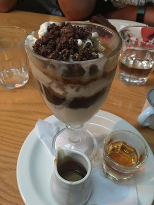 Vegan dessert at Garrison West in Fort William