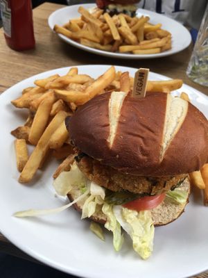 Roast pepper, kale and quinoa burger at Garrison West in Fort William