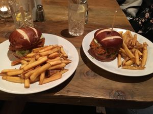 Quinoa burgers  at Garrison West in Fort William