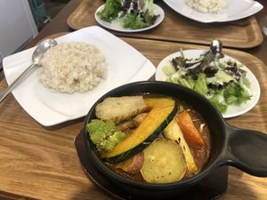 Seasonal vegetable curry at One Drop Cafe in Yokosuka