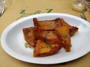Roasted pumpkin (the best) at La Zucca in Venice
