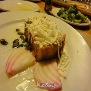 pumpkin flan.  best meal of my life. at La Zucca in Venice