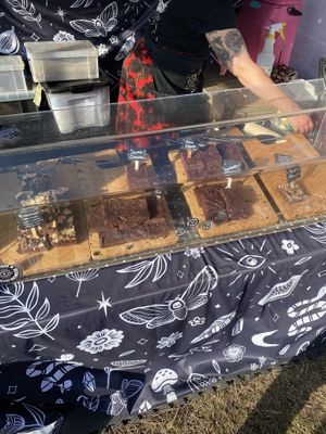 Brownie selection at Victorious Festival 2024  at Dark Matters in Bristol