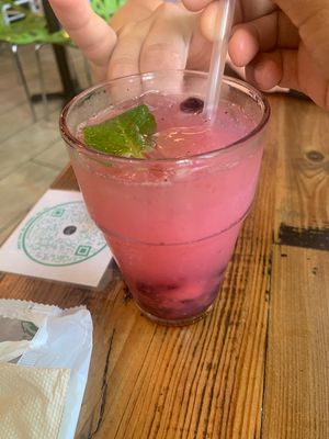 YUMMM real fruit lemonades😄 at Trio Plant-Based in Minneapolis