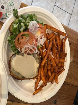 Fiesta burger  at Trio Plant-Based in Minneapolis