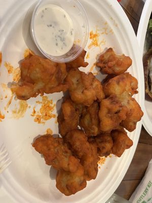 Buffalo cauliflower wings  at Trio Plant-Based in Minneapolis
