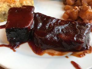 BBQ ribs  at Trio Plant-Based in Minneapolis
