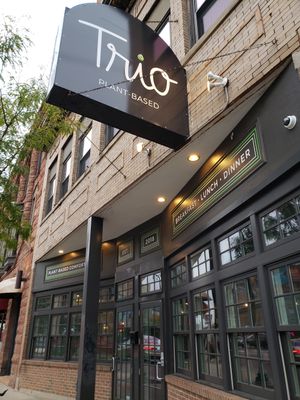 Outside at Trio Plant-Based in Minneapolis