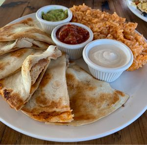 Quesadillas at Trio Plant-Based in Minneapolis
