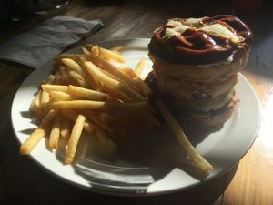 BBQ burger (Beyond Burger) at Trio Plant-Based in Minneapolis