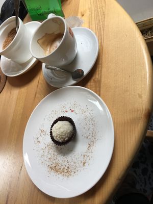 Raw praline at Irmale's Cafe in Tbilisi