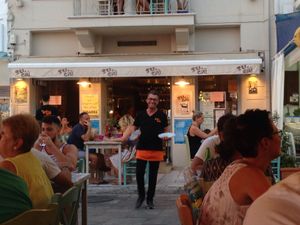 The staff is very helpful  at Su e Giu in Naxos