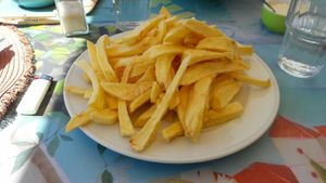 "French fries" at Su e Giu in Naxos